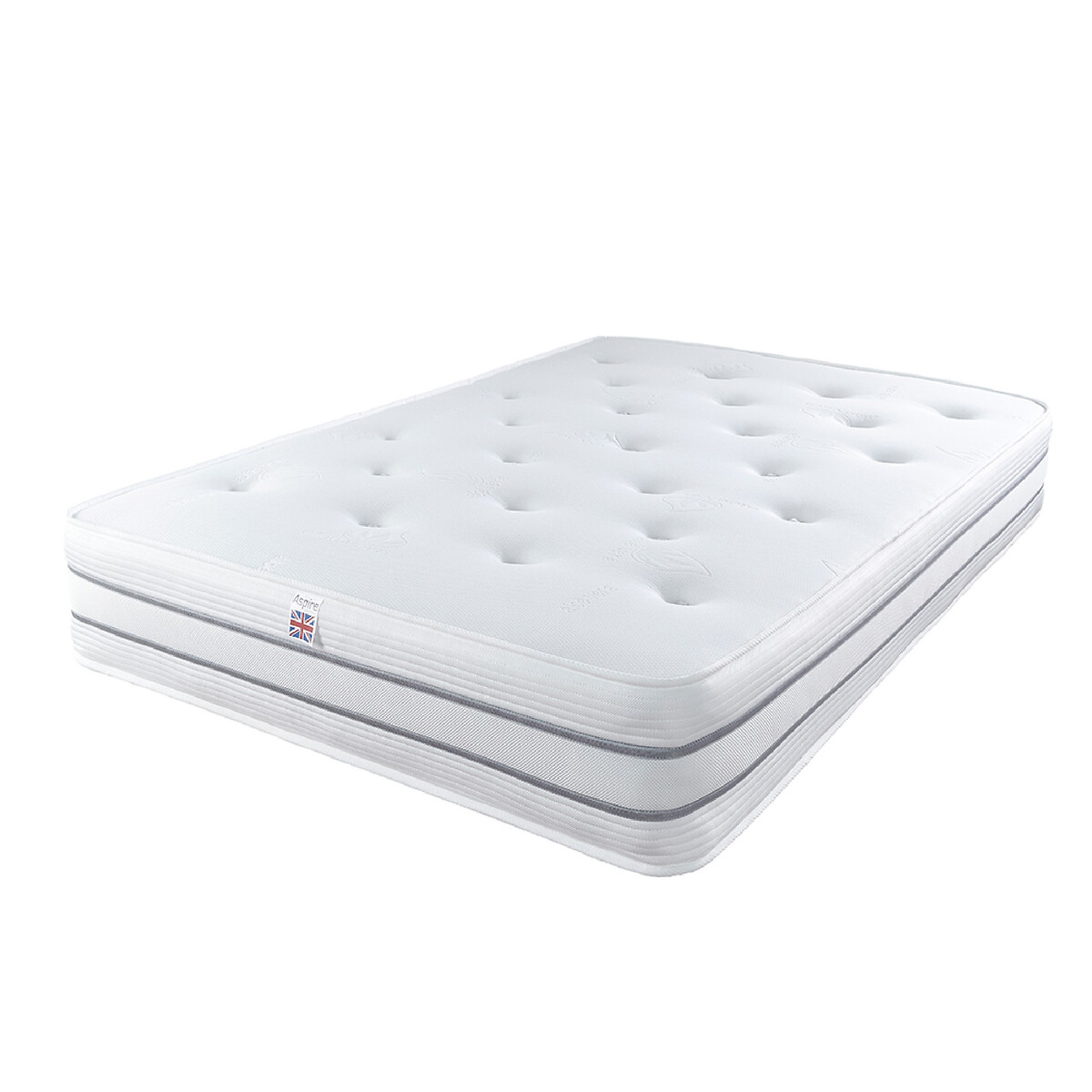 1000 Tufted Cool Pocket+ Mattress white, ASPIRE