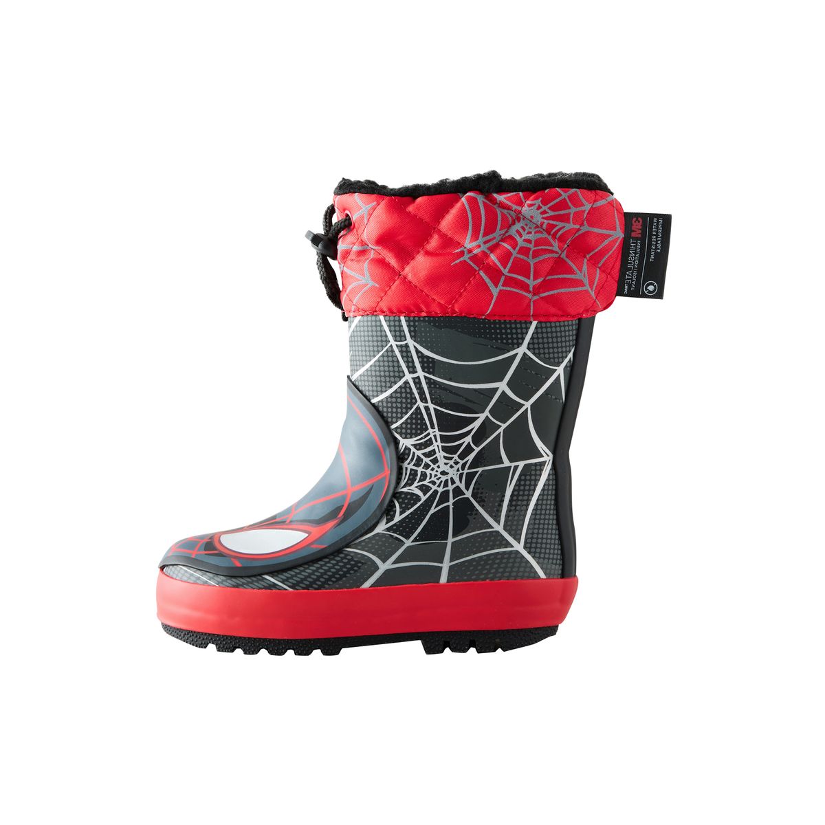 Bottes en caoutchouc thermique thinsulate™ spiderman noir/rouge, NEXT