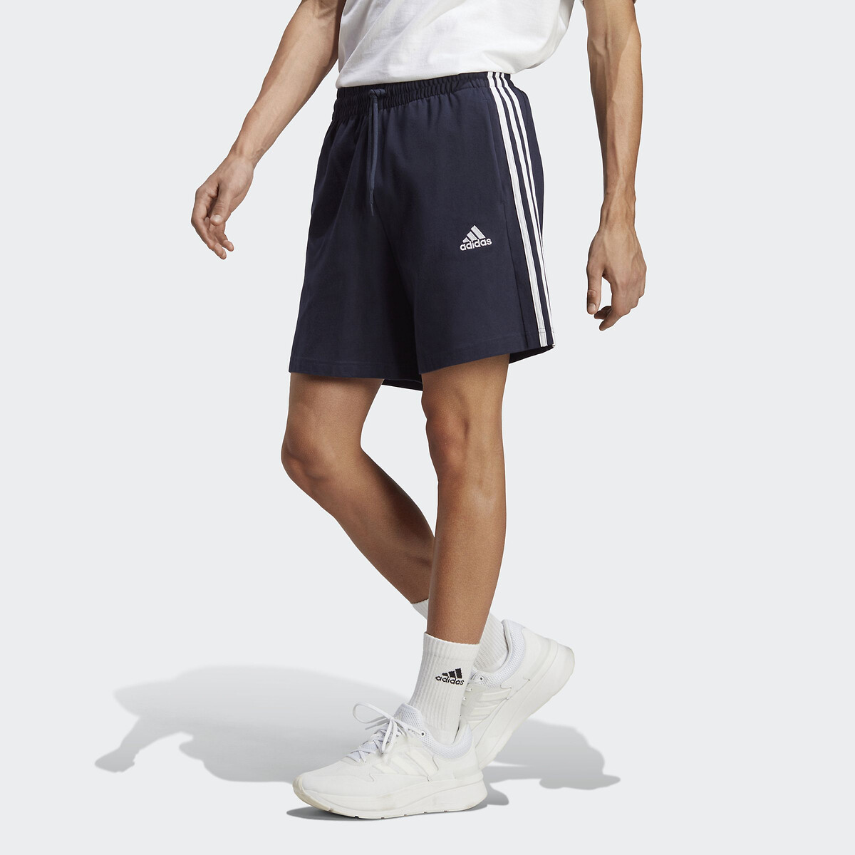 Short Jogging à bandes bleu marine, ADIDAS SPORTSWEAR