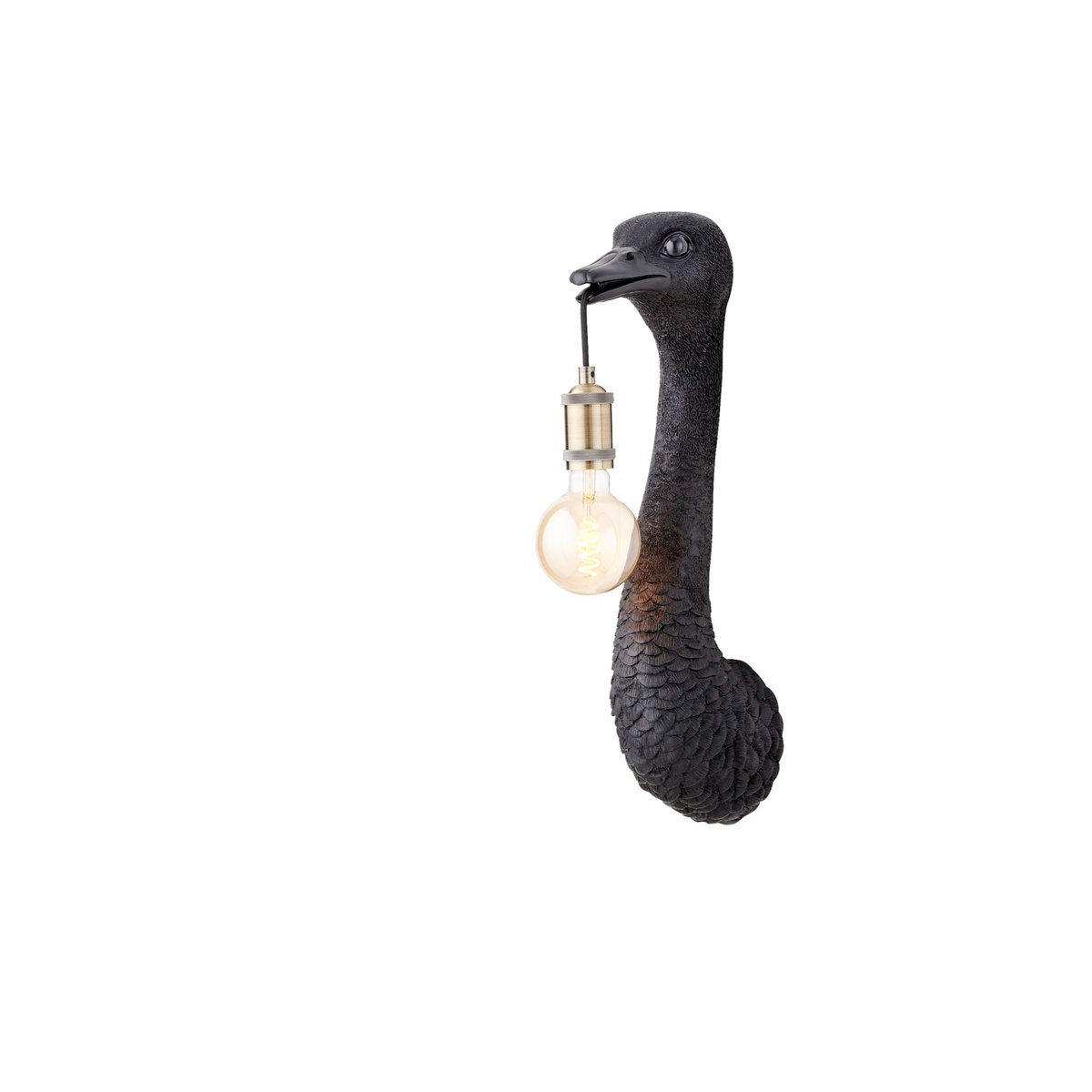 Lampe Murale Plastique OSTRICH noir, LIGHT & LIVING