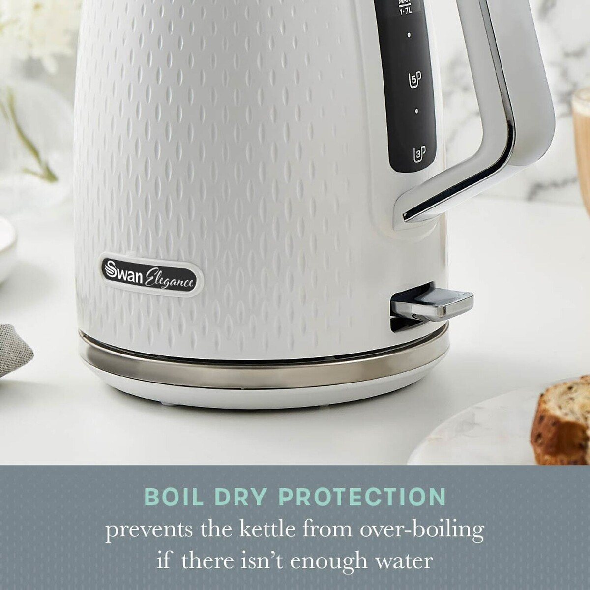 Elegance 1.7 L Jug Kettle - SK14046 white, SWAN
