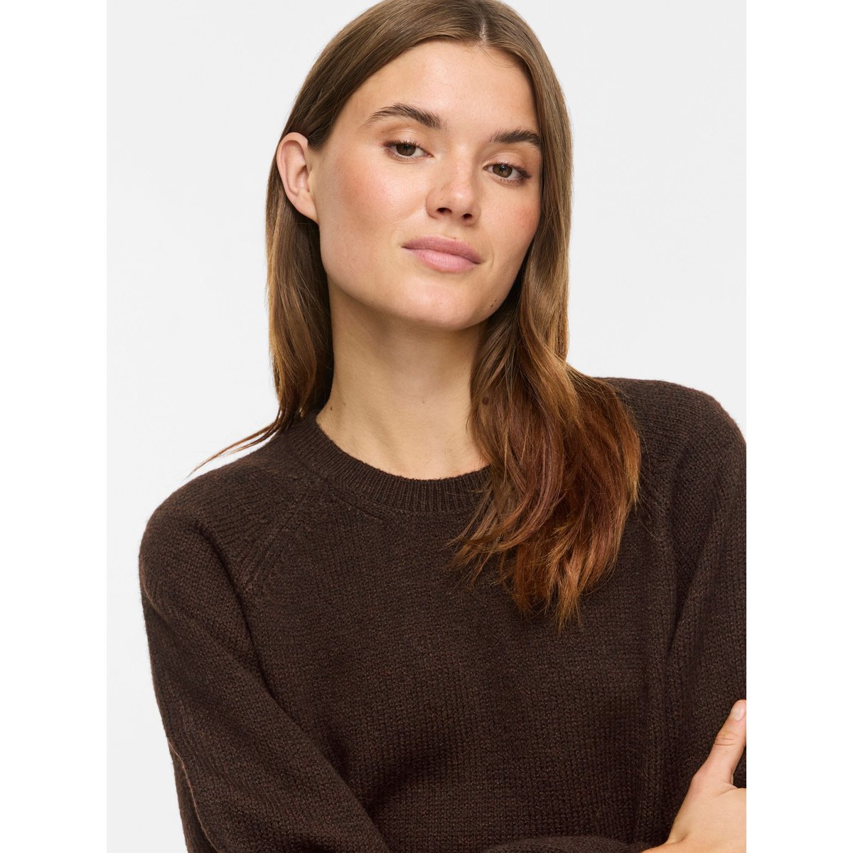 Pull En Maille marron - coffee bean1, VILA