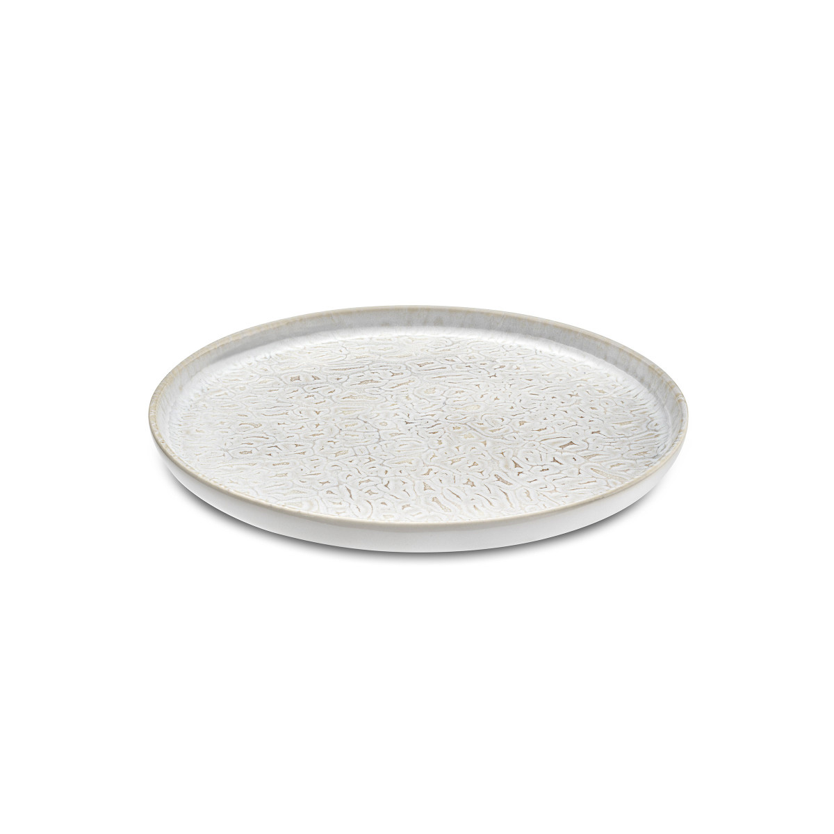 Assiette dessert (lot de 6) - beige texturé, MEDARD DE NOBLAT