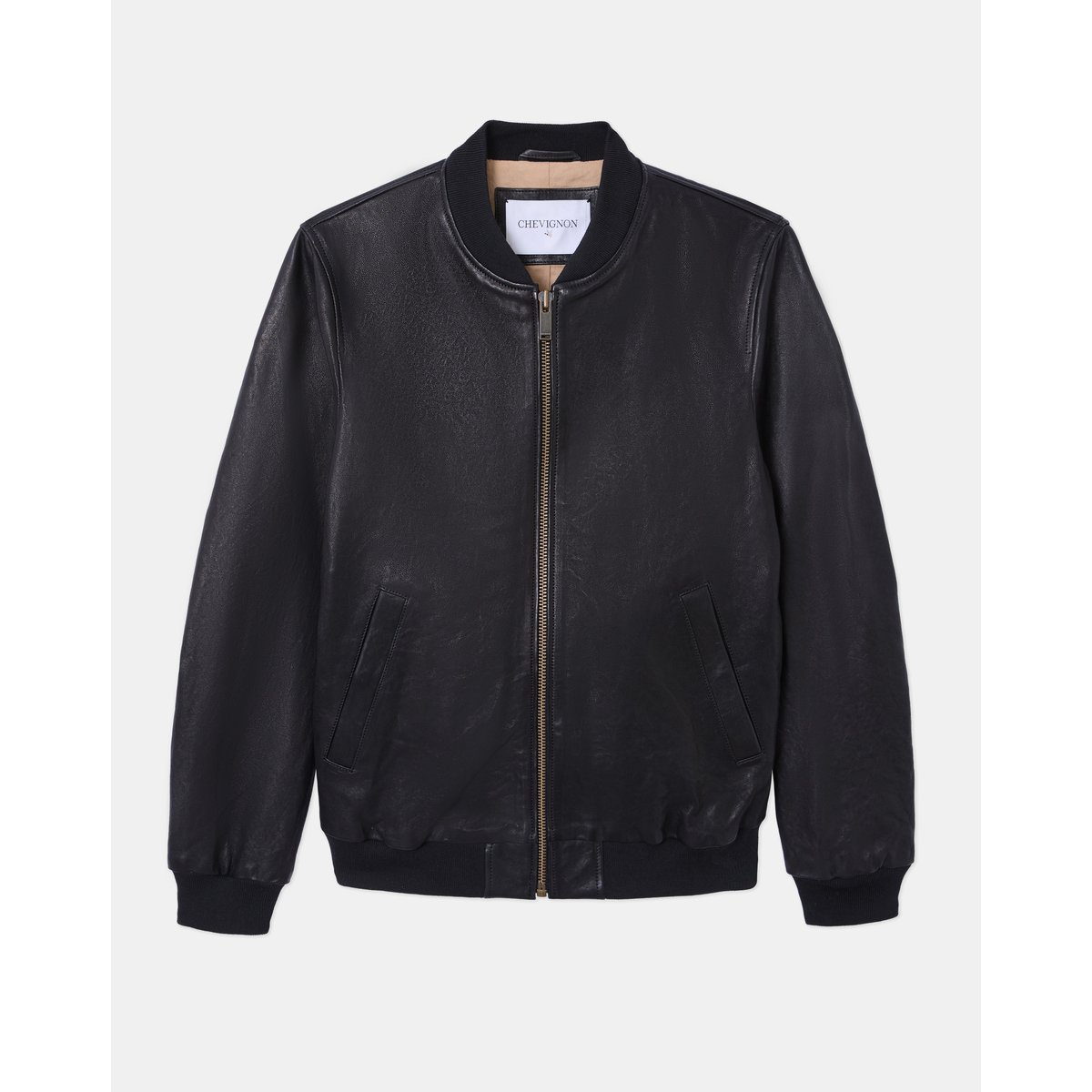 Blouson en cuir EMBER CUIR noir, CHEVIGNON