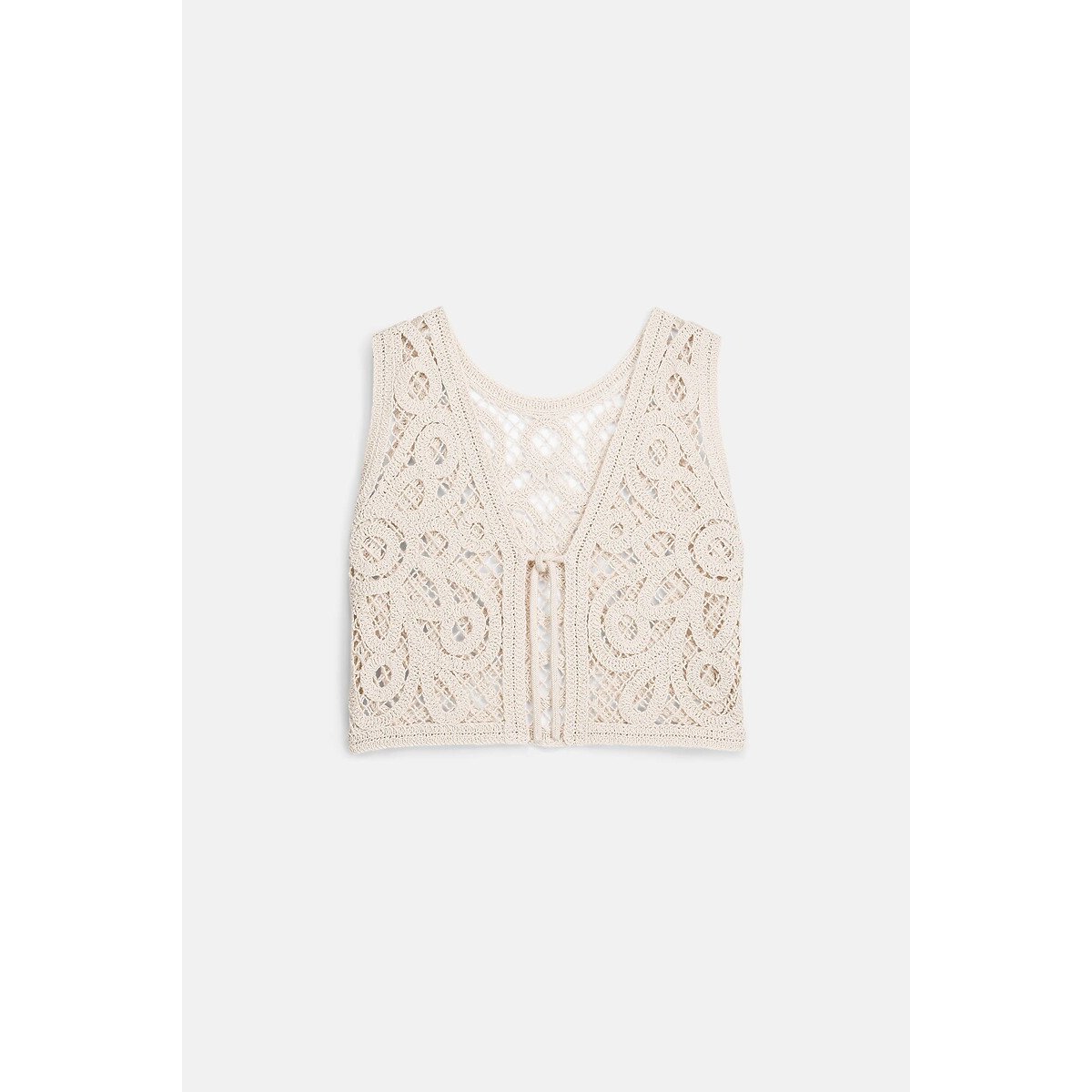 Gloria Embroidered Sleeveless Top cream, LOUISE MISHA