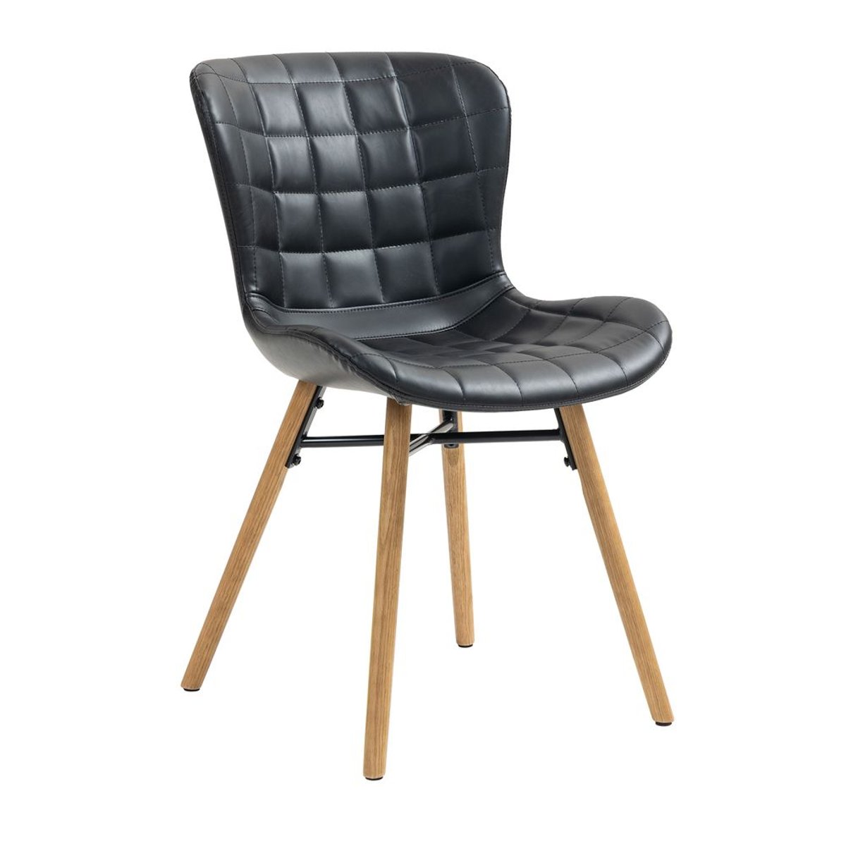 Chaise repas PU noir, ZAGO