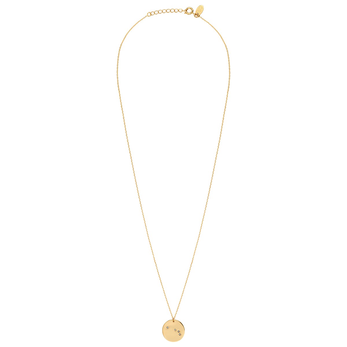 Collier doré bélier - galaxie - Bélier cristal blanc, CAROLINE NAJMAN
