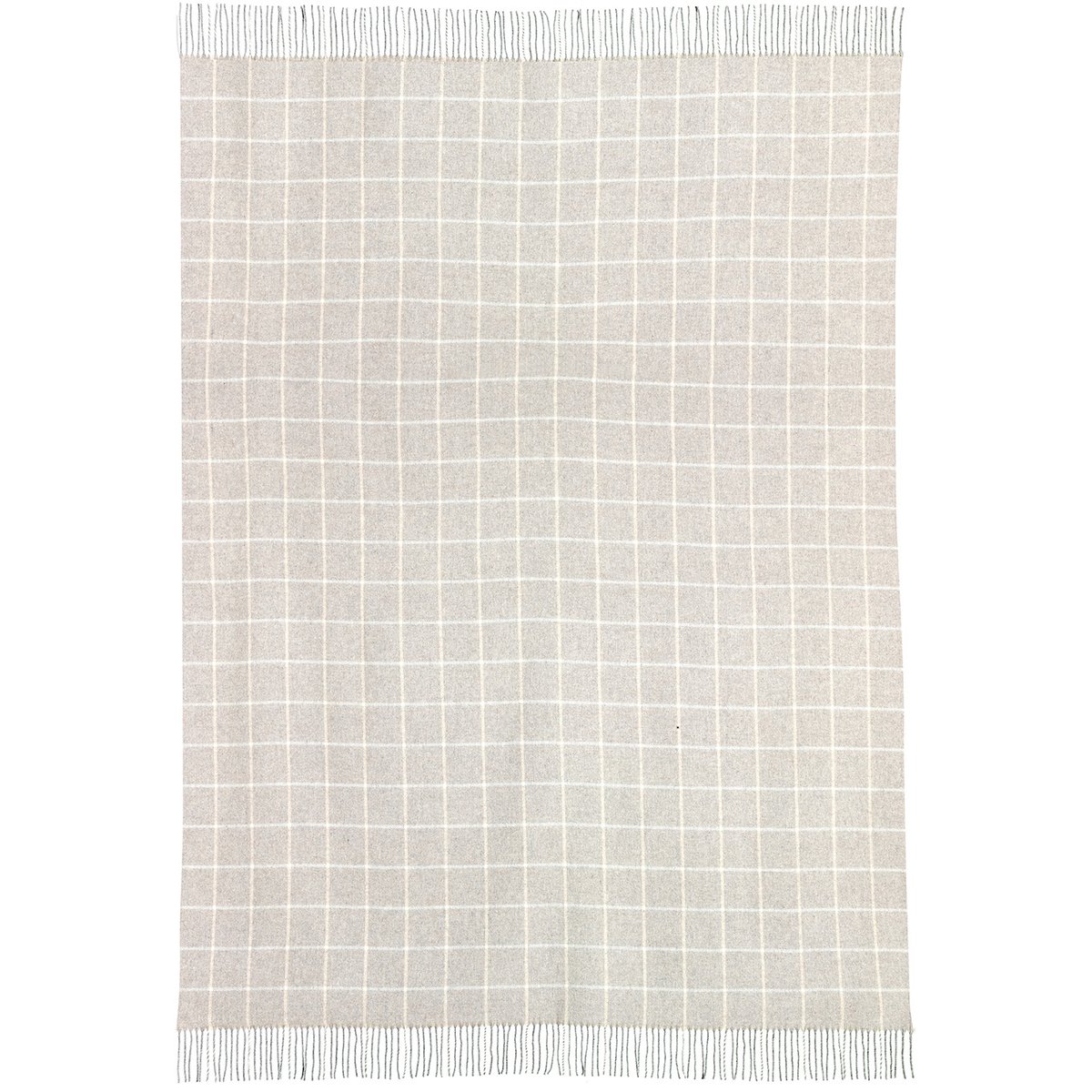 Plaid à carreaux Mélodie Discrète perle, EDEN