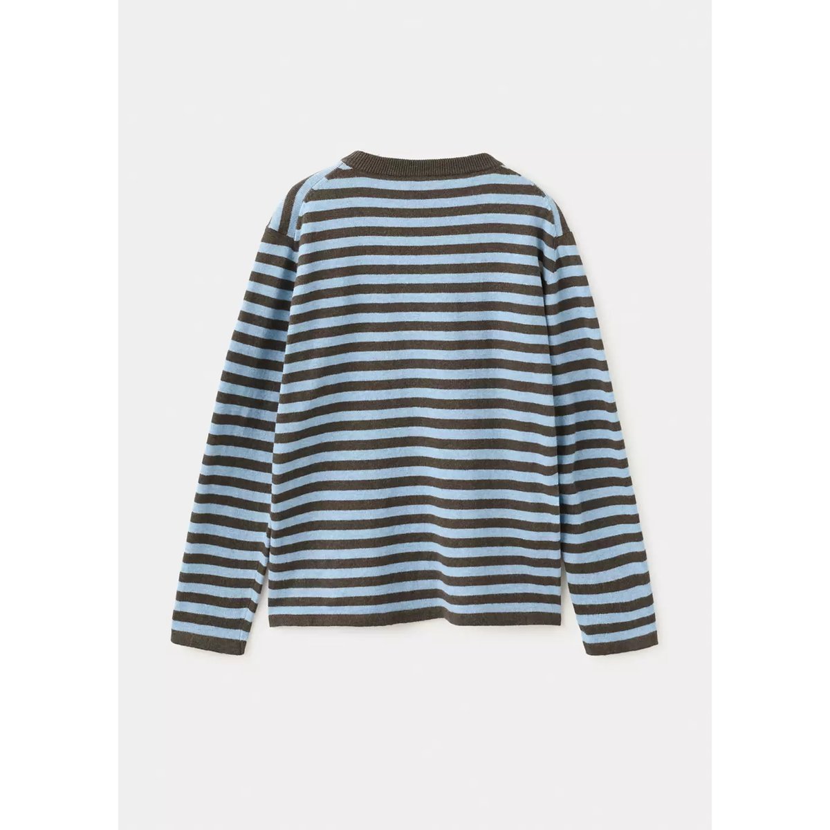 Pull en maille fine à rayures chocolat, MANGO KIDS