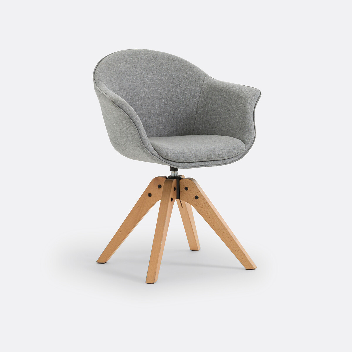 Fauteuil de bureau rotatif, Melona gris, LA REDOUTE INTERIEURS