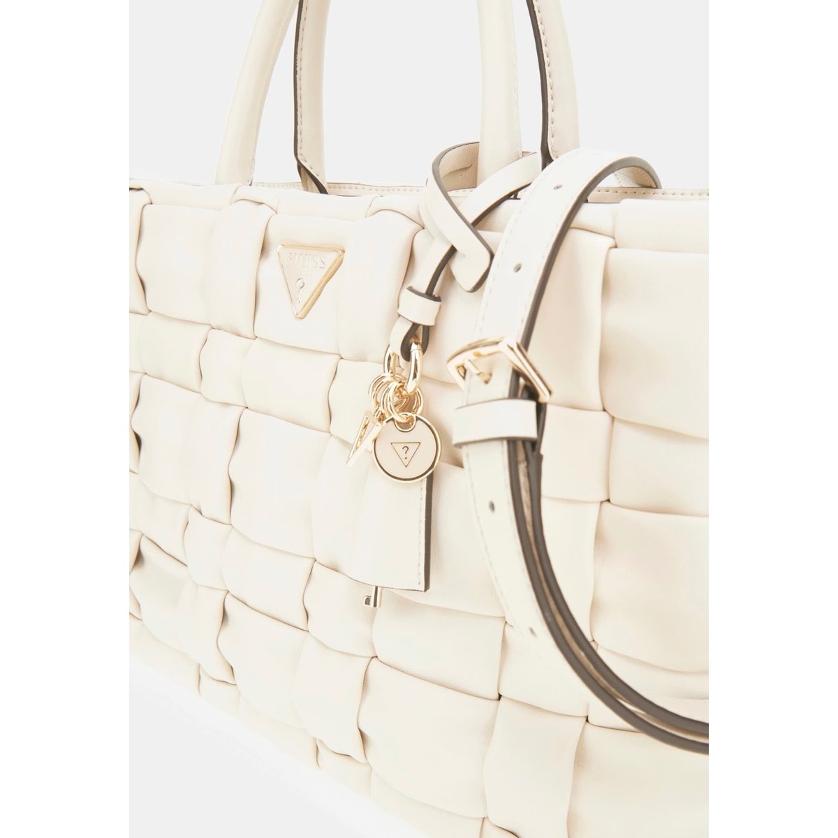 Sac À Main Marion Tressé crème, GUESS