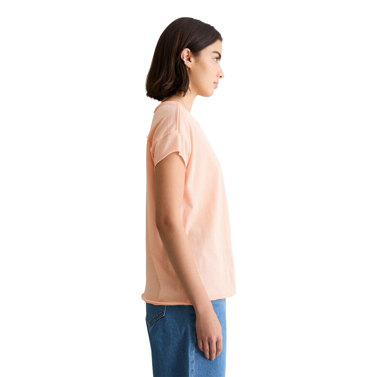 T-shirt ample en coton organique rose pale, MARC O’POLO DENIM