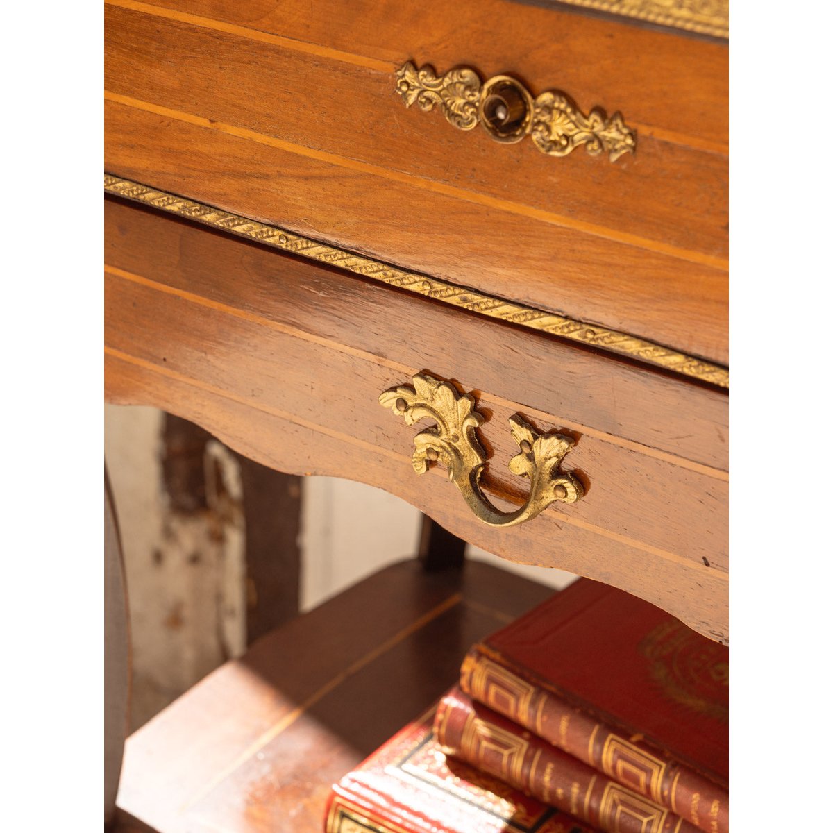 Coiffeuse Napoléon III en bois Louise N°322 - Bon état bois foncé, DEBONGOUT