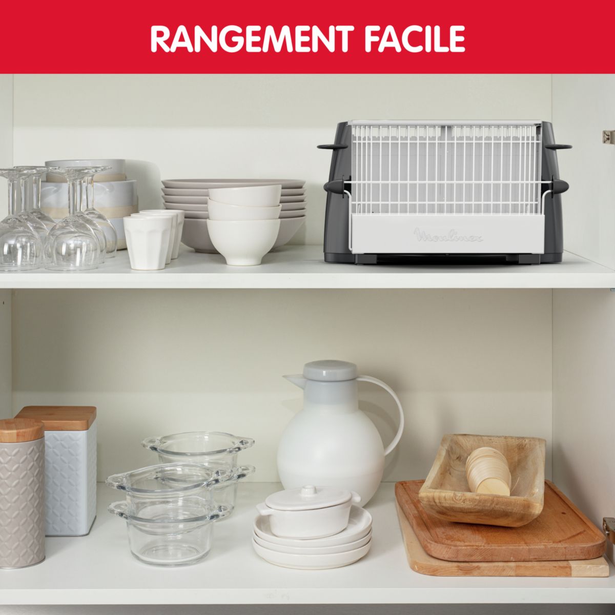 Grille pain A15453 noir bicolore, MOULINEX