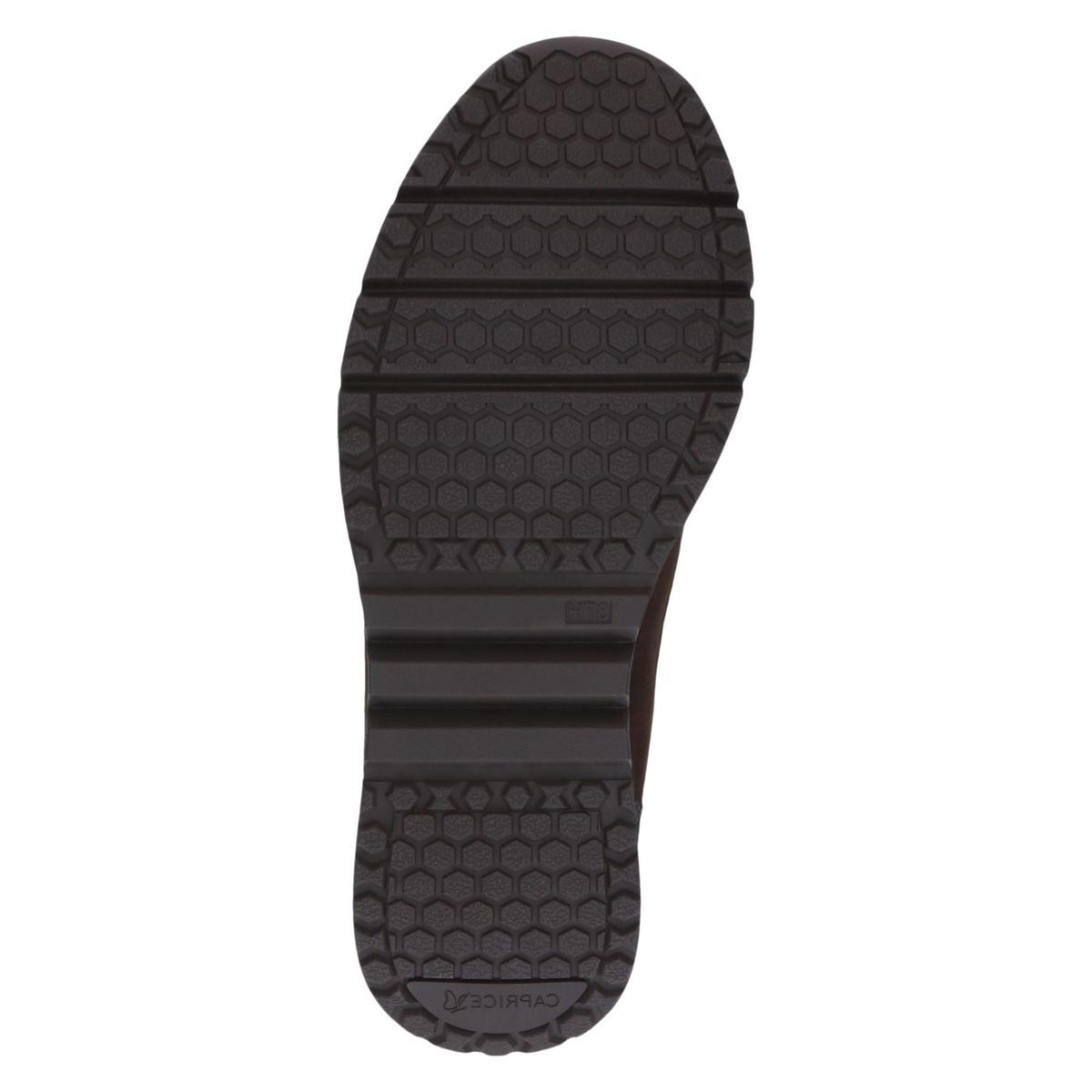 Basket en cuir marron foncé combiné, CAPRICE