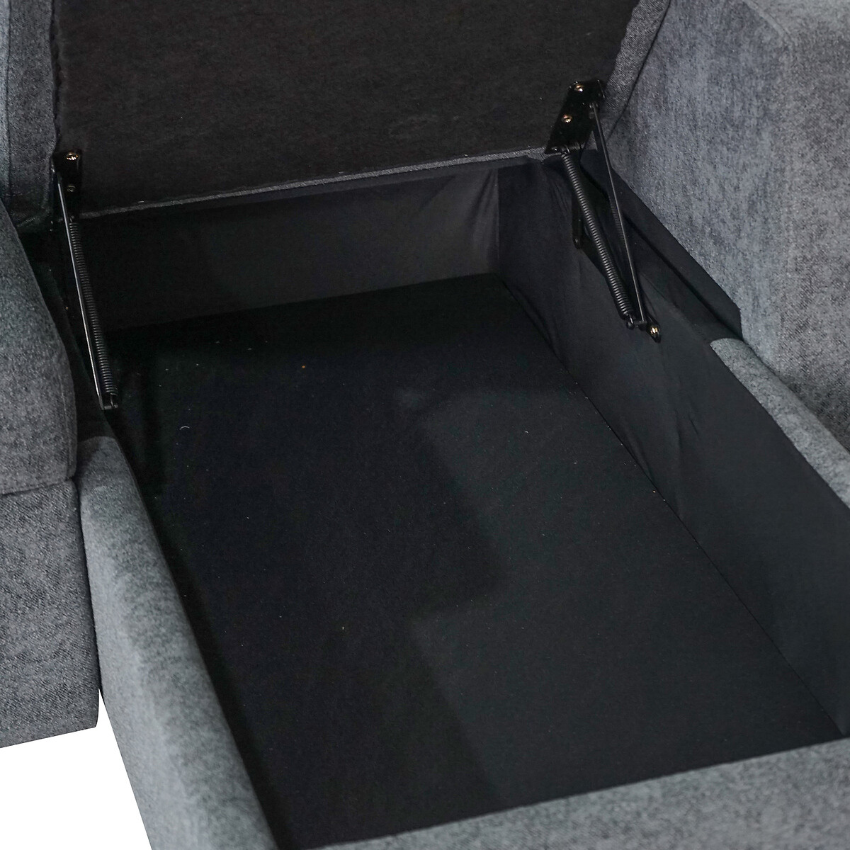 Nexis Soft Wool 3 Seater Corner Sofa Bed with Storage Chaise (Right Facing) charcoal, ASPIRE
