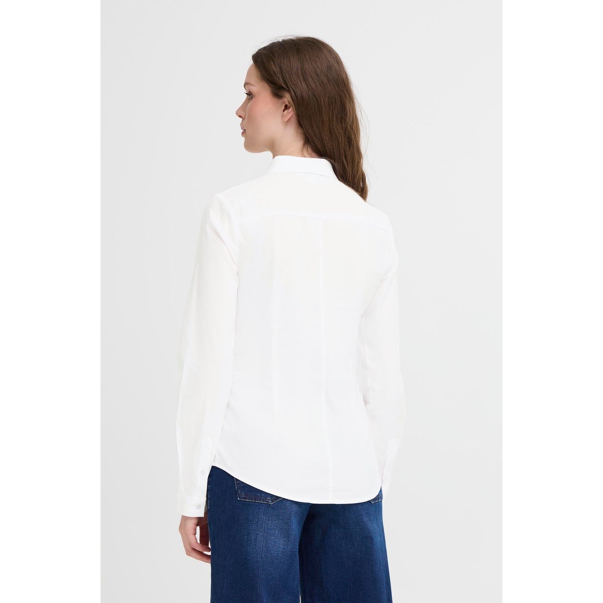 Long sleeved shirt blanc white, ICHI