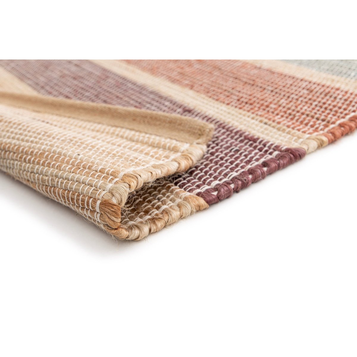 Tapis design en jute tissé main GARRIGUE palette colorée, AFK LIVING