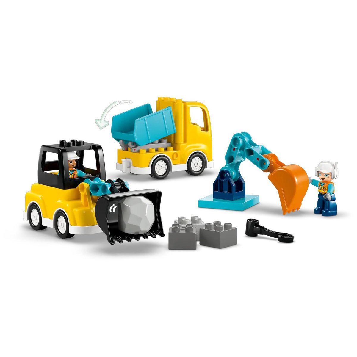 LEGO Duplo - Les véhicules de chantier 3-en-1 - 10475 multicolore, LEGO