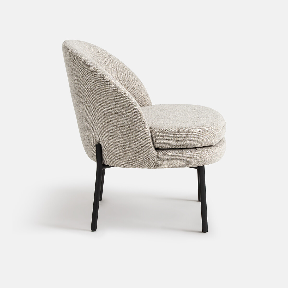 Sillón, tela jaspeada, Nordie gris jaspeado, LA REDOUTE INTERIEURS