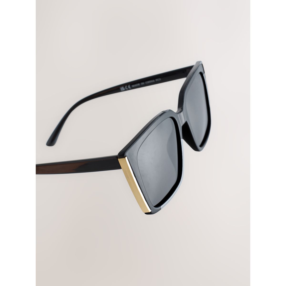 Lunettes de soleil carrées noir, NEXT