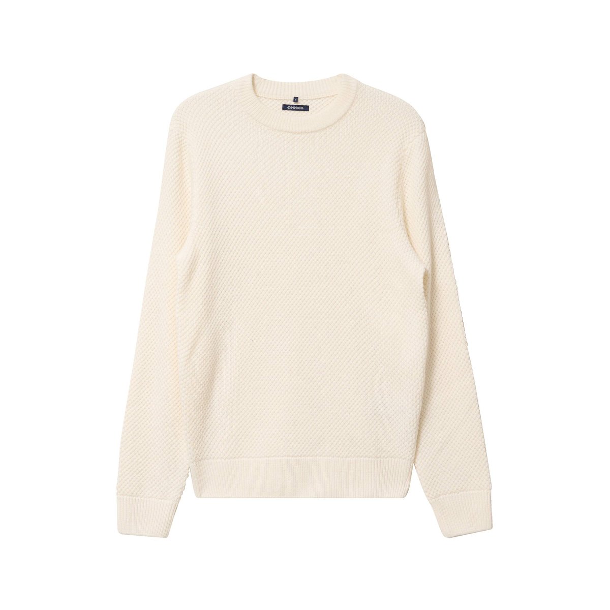 Pull col rond ecru, BONOBO