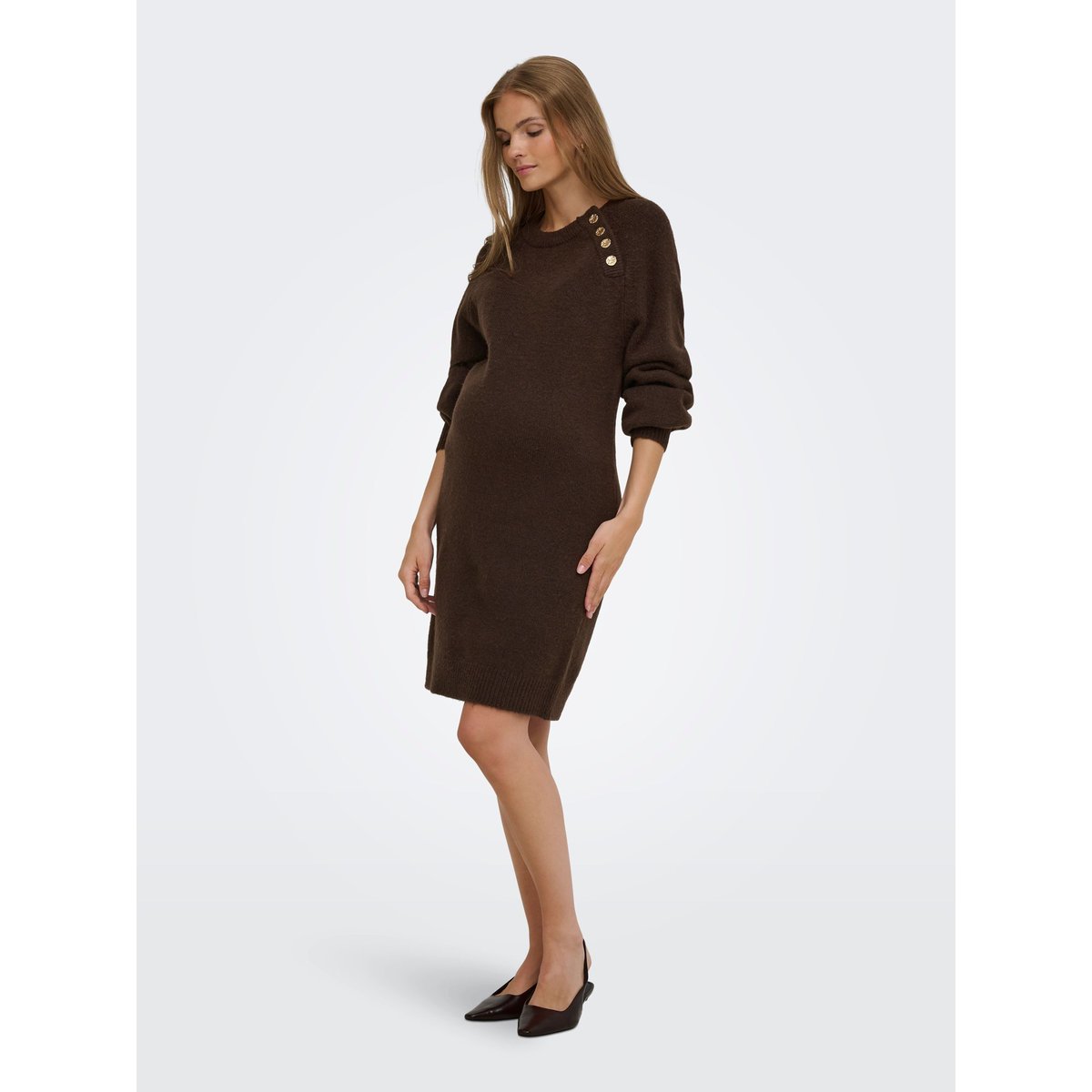 Robe En Maille coffee bean, ONLY