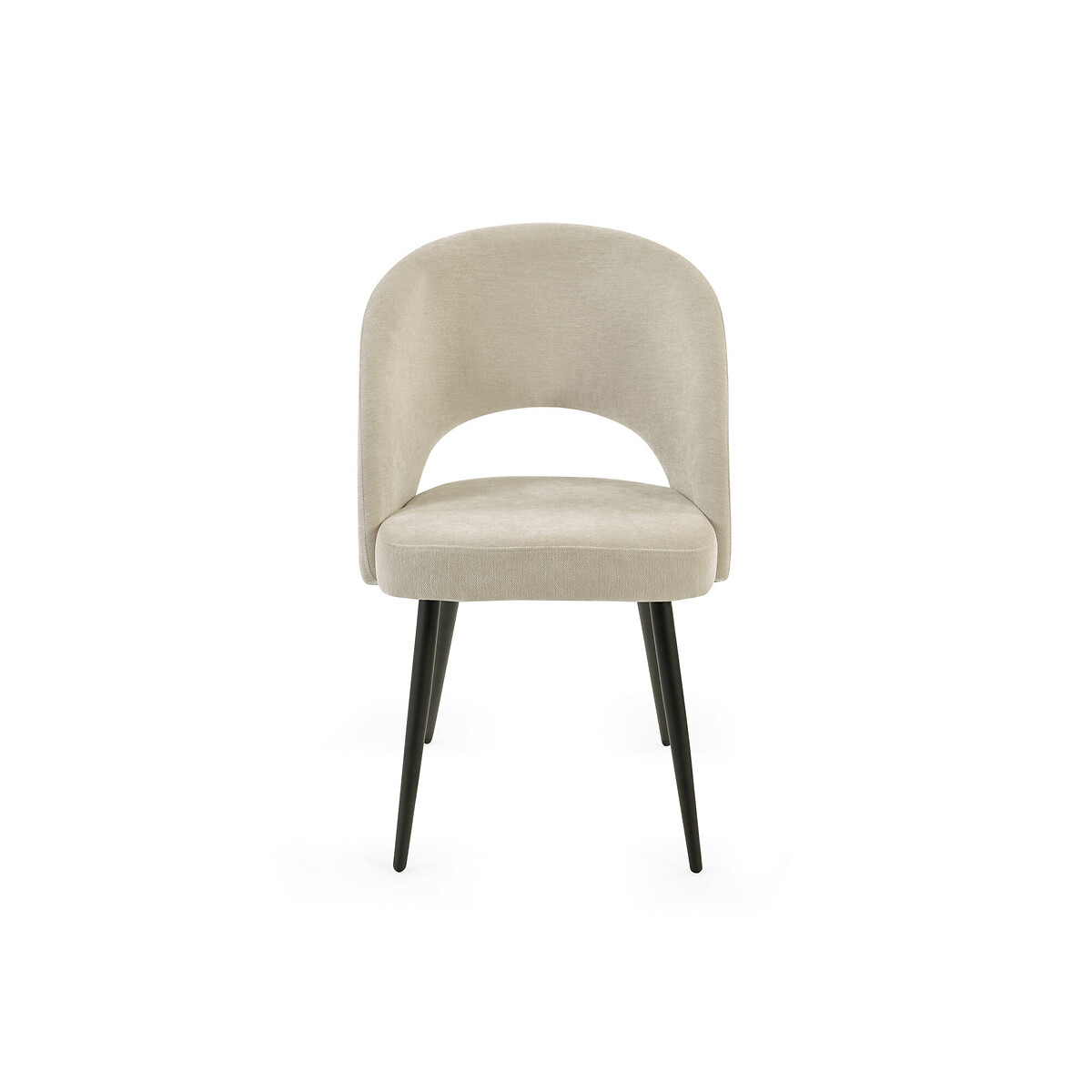 Eleanor Chenille Upholstered Dining Chairs (Set of 2) cream beige, SO'HOME