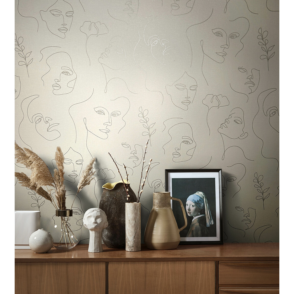 Papel de parede Kylie 6842, INTERELIFE bege, INTERELIFE