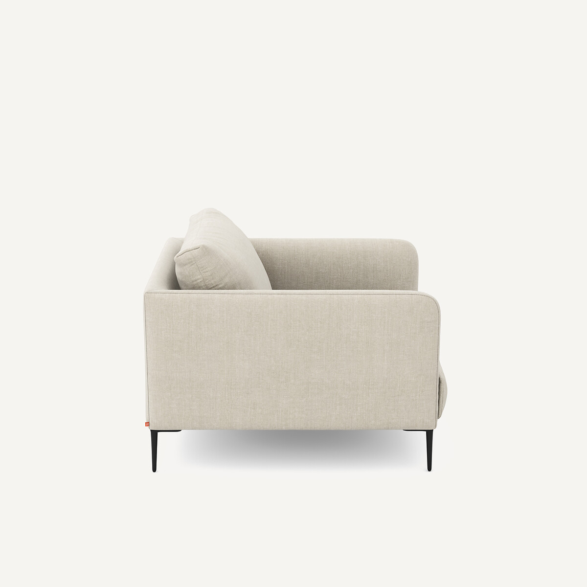 Fauteuil en coton et lin, OSCAR beige, AM.PM X EMMANUEL GALLINA