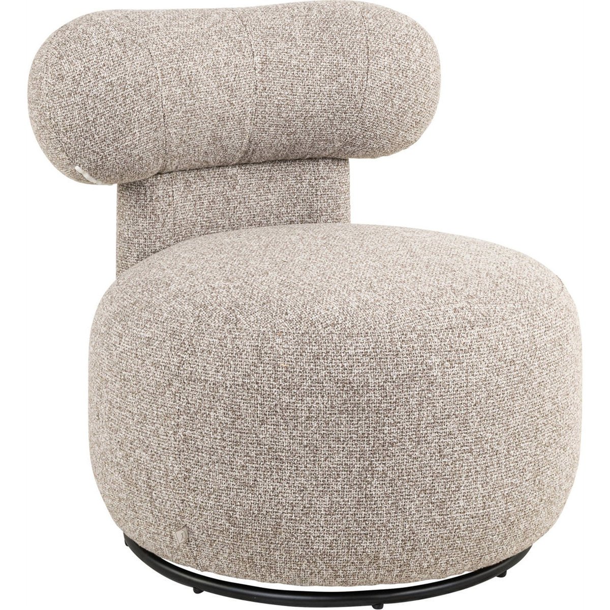 Fauteuil lounge pivotant brun cayenne, RECOLLECTION
