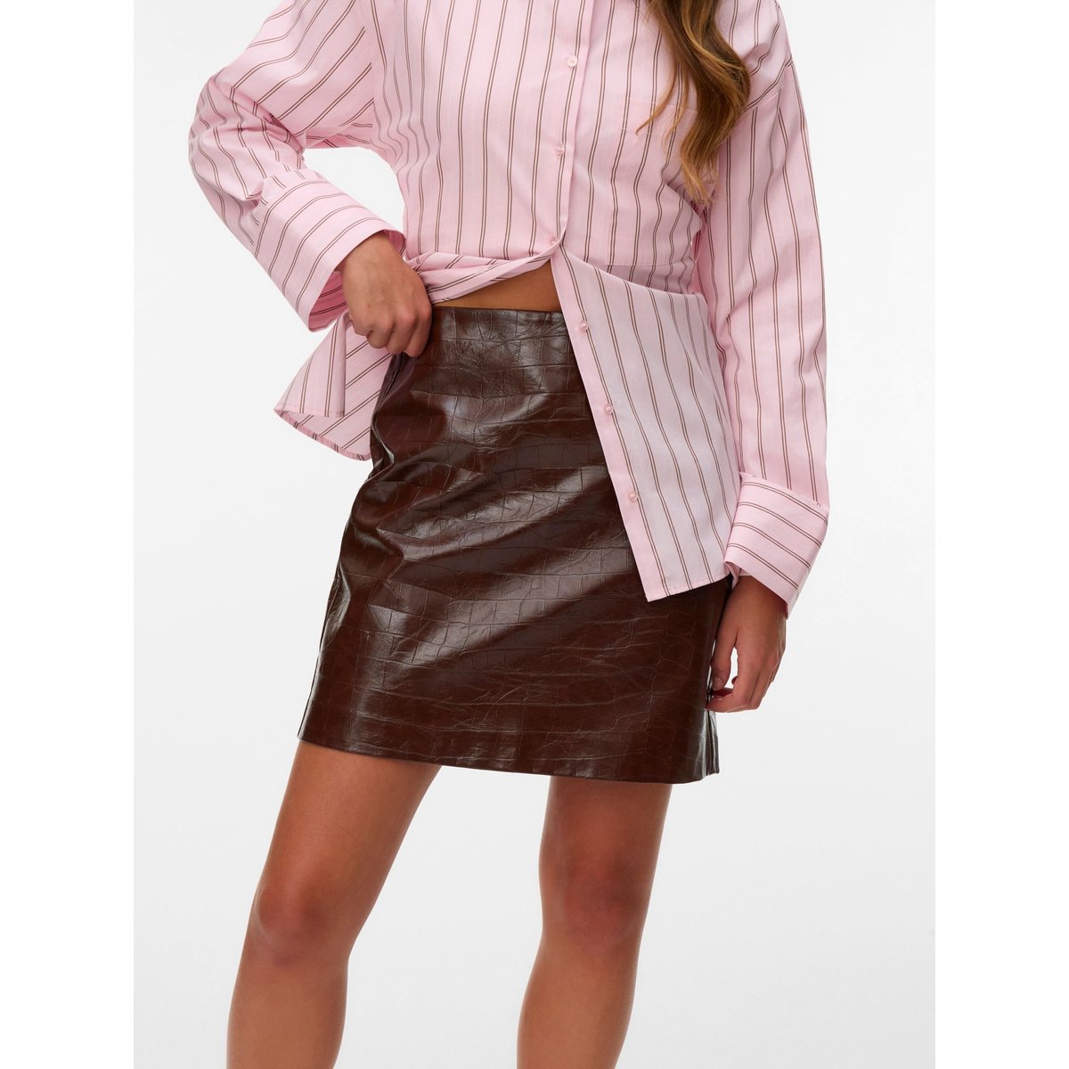 Jupe marron - cocoa brown, VERO MODA