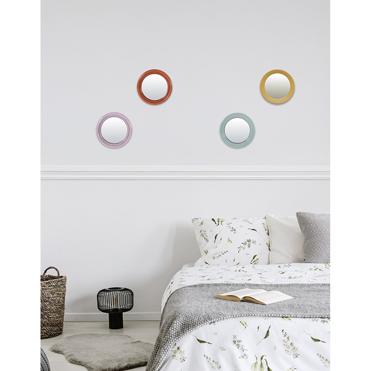 Miroir color rond 14,5cm bleu, EMDE