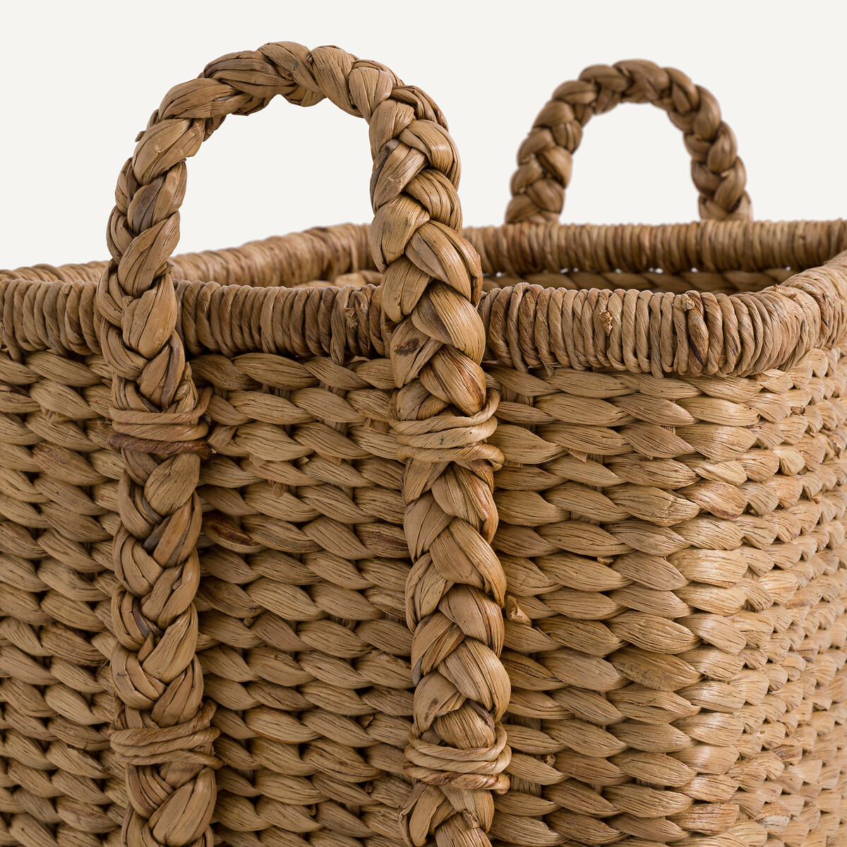 Panier rectangulaire en jacinthe d'eau, Tima naturel, AM.PM