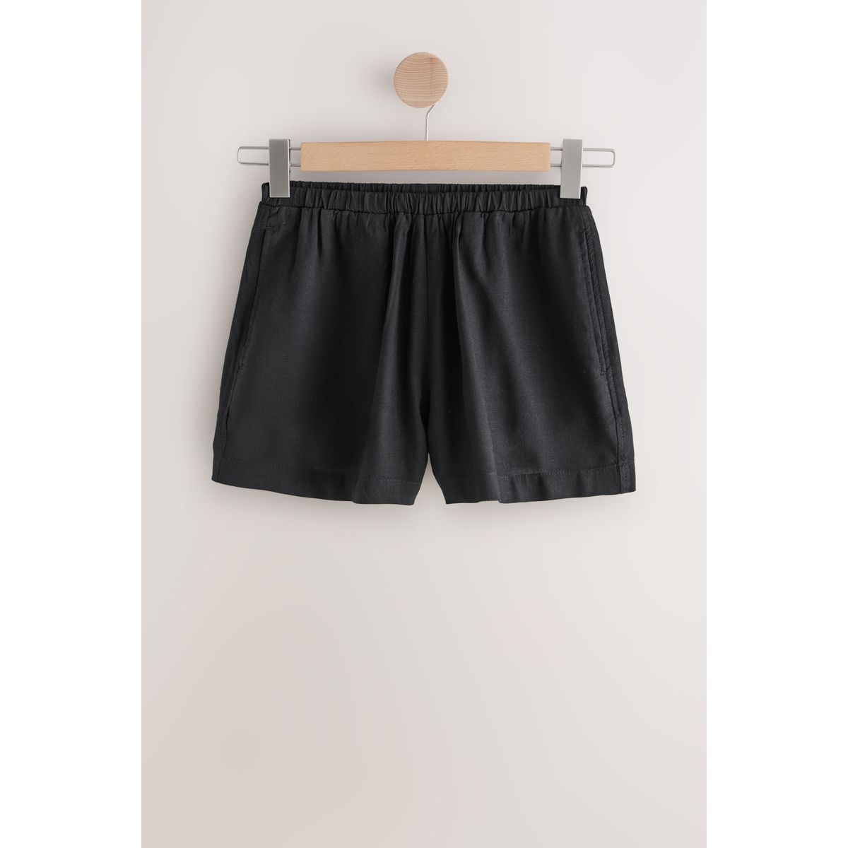 Short garçon en lin mélangé noir, NEXT