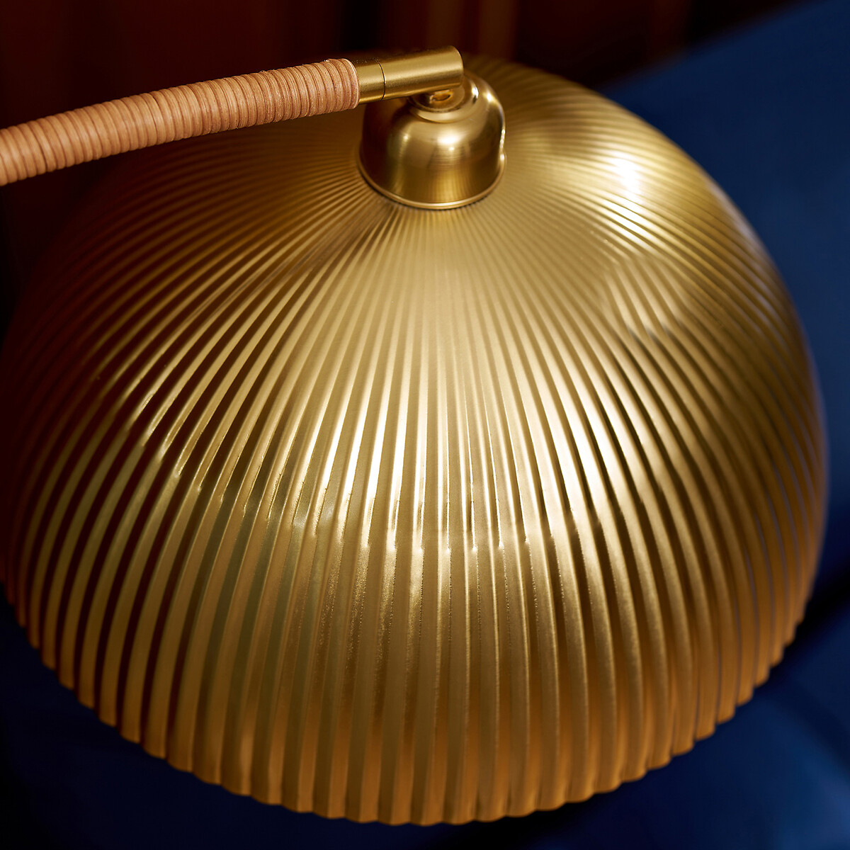 MADE.COM Shell Arched Floor Lamp aged brass, MADE