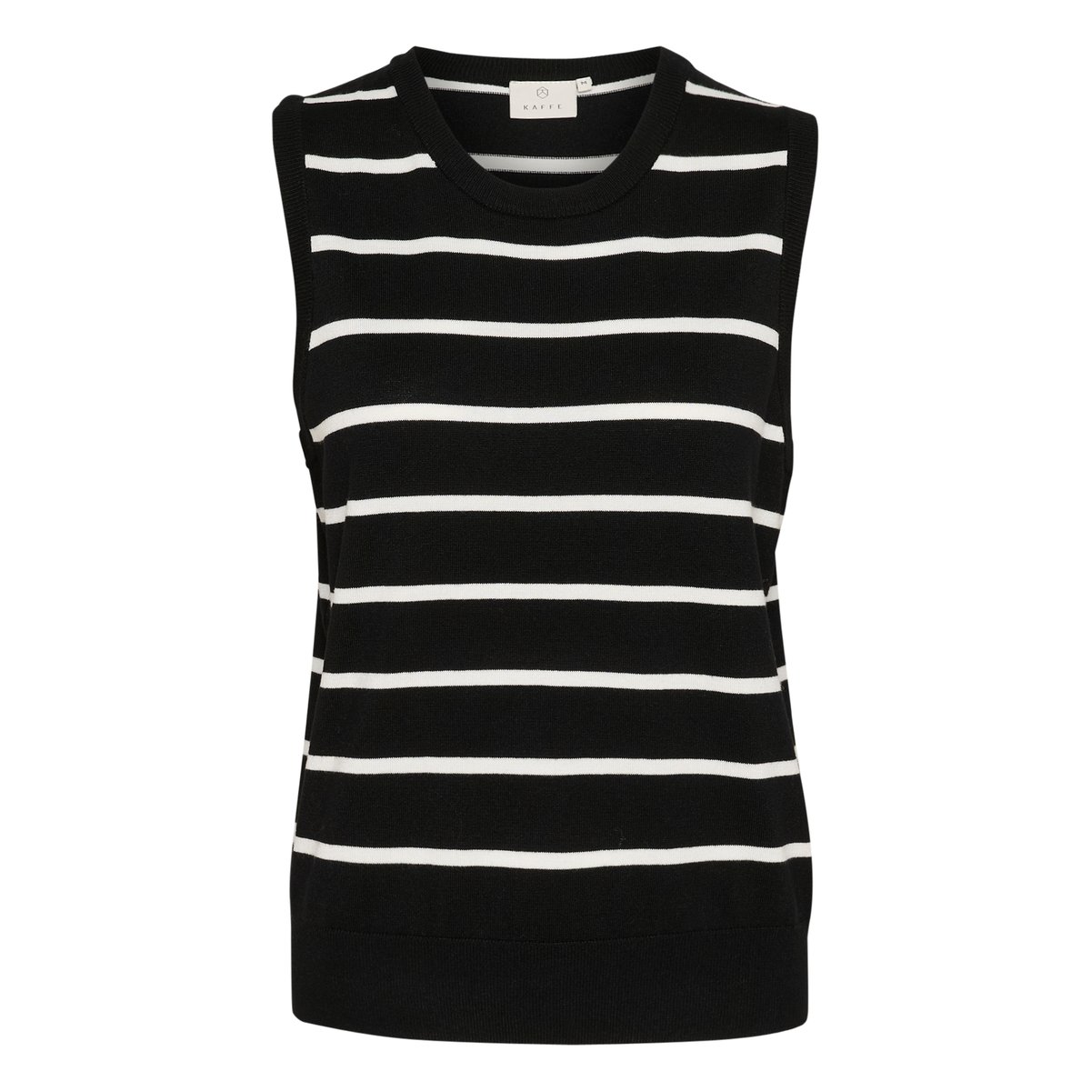 Knitted pullover noir/blanc rayures, KAFFE