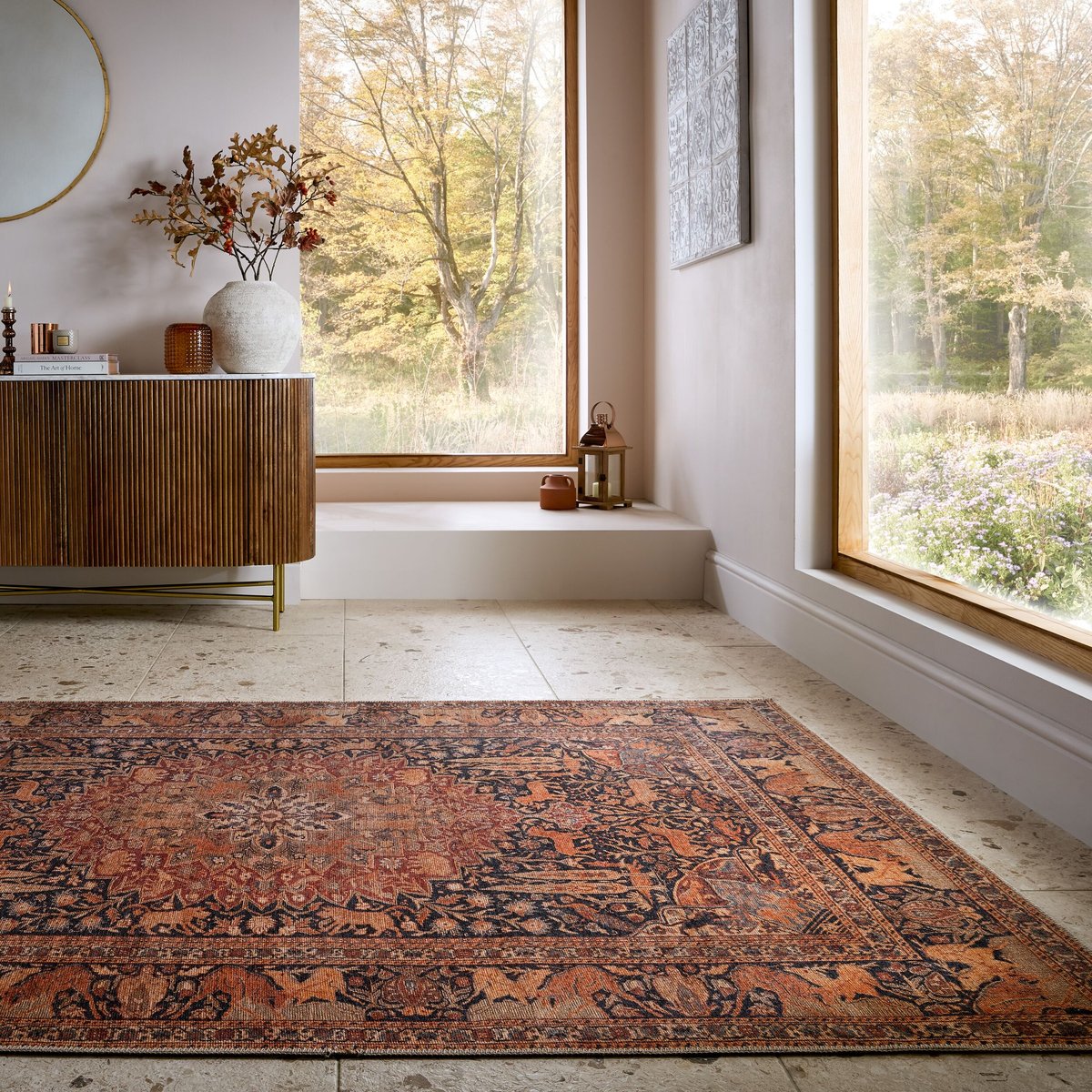 Tapis lavable NICO rouge, FLAIR RUGS