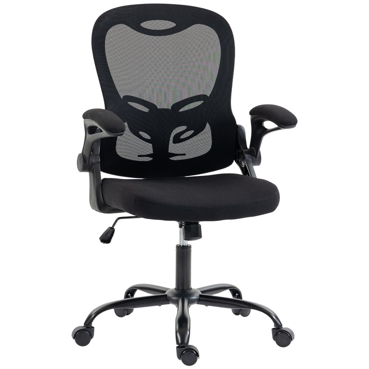 Chaise de bureau Maille (100 % polyester) noir, HOMCOM