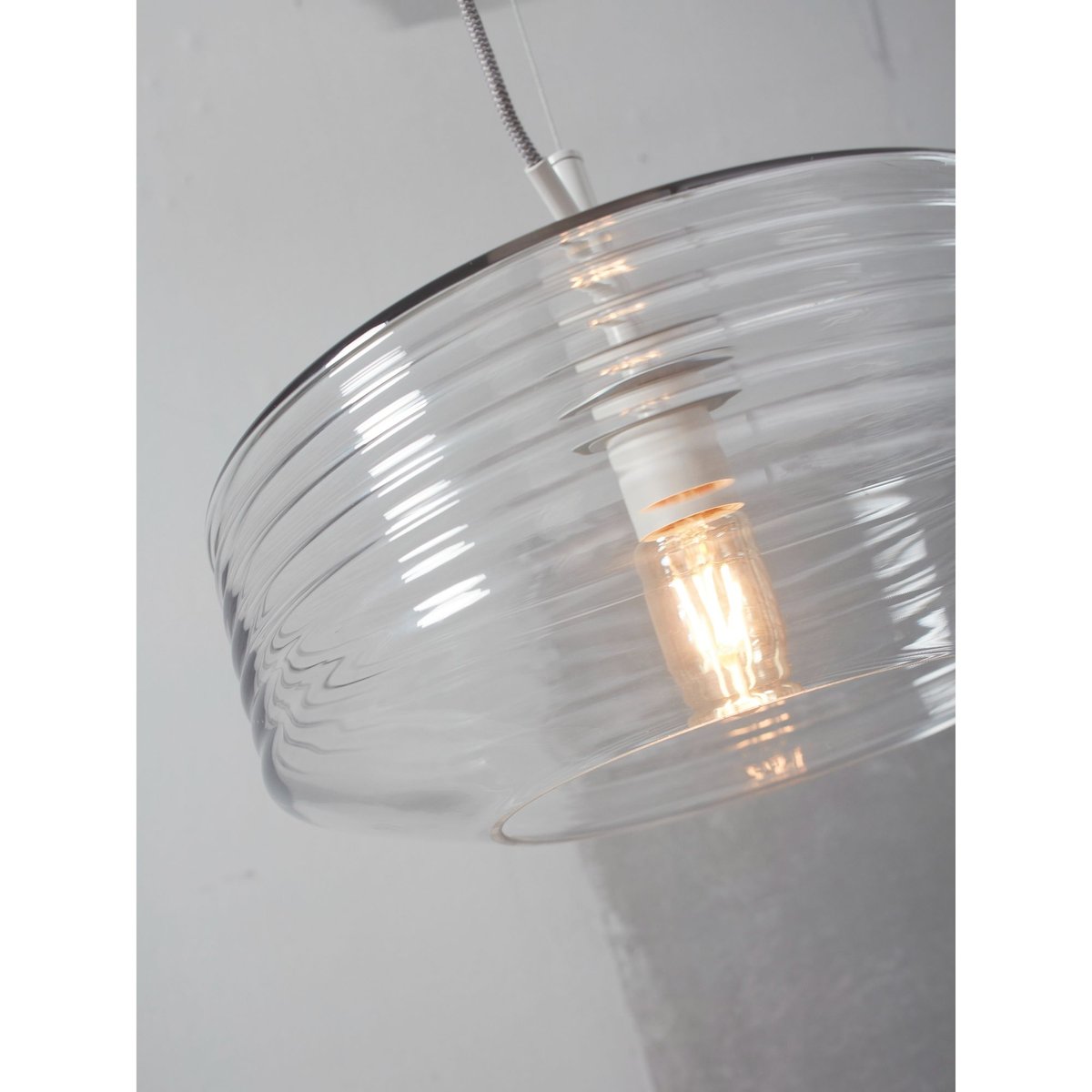 Lampe Suspendue Verre VERONA transparent, IT'S ABOUT ROMI