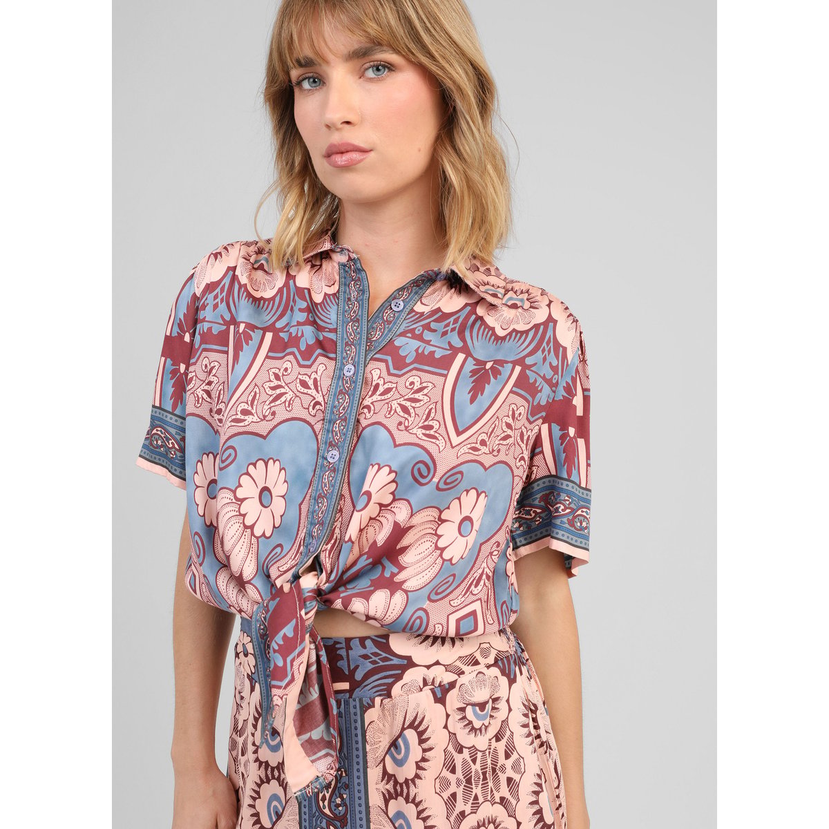 Chemise SUZANIE vitali bleu, AN'GE
