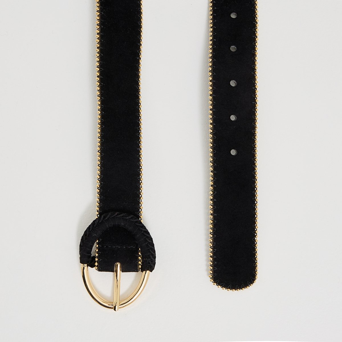 Ceinture finition billes noir, GRAIN DE MALICE