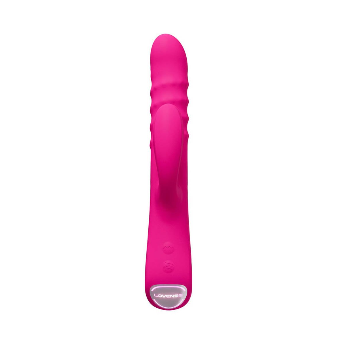 Vibromasseur rabbit rotatif et connecté Velvo rose, LOVENSE