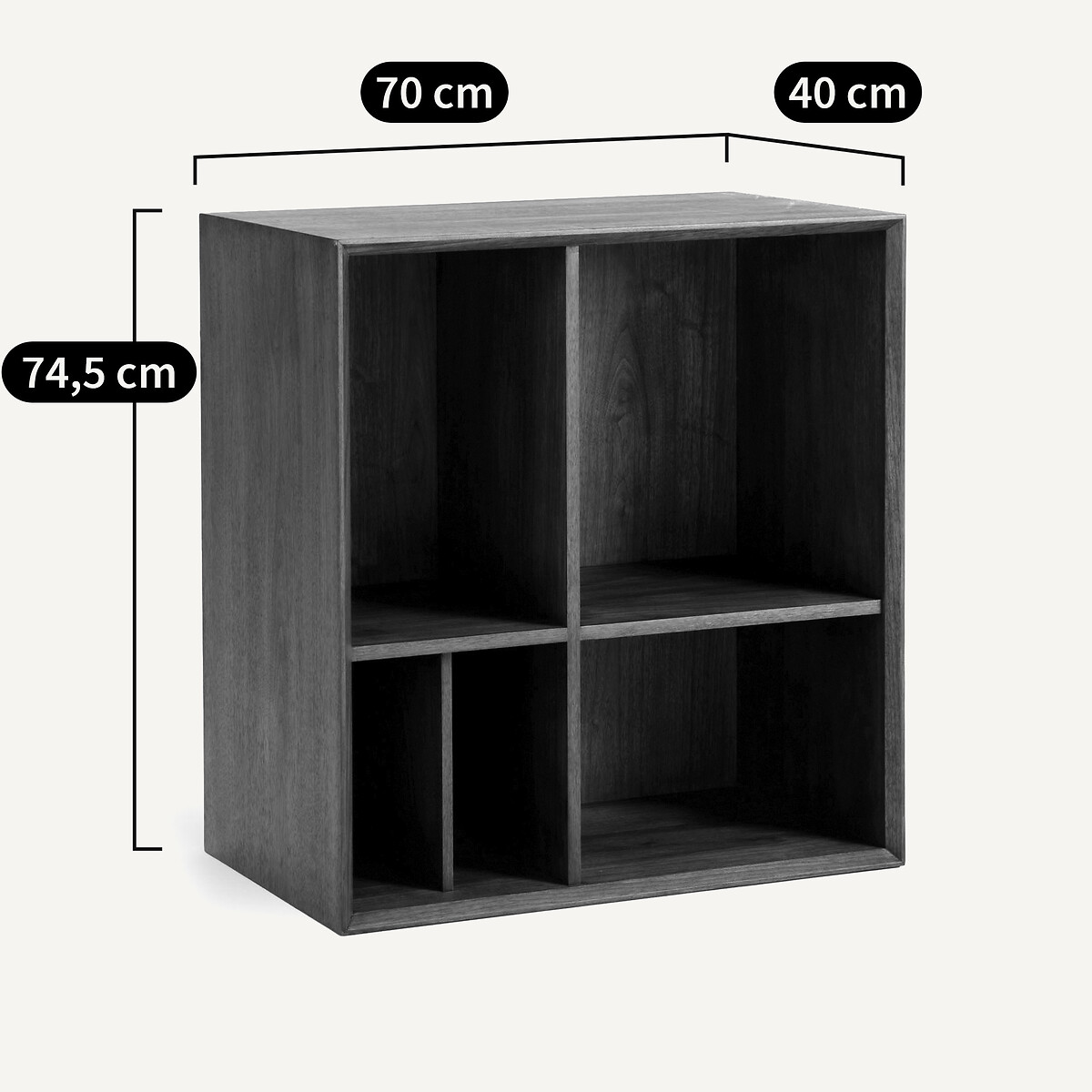 Etagère en plaqué noyer, Mikube noyer, AM.PM