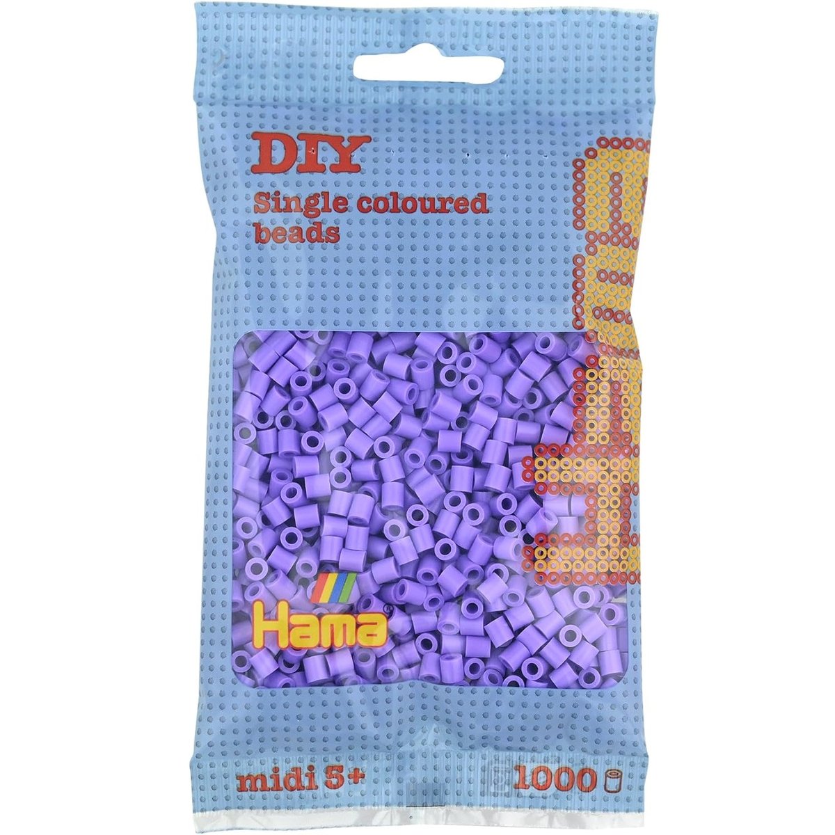 Sachet 1000 perles plastique Midi violet, HAMA