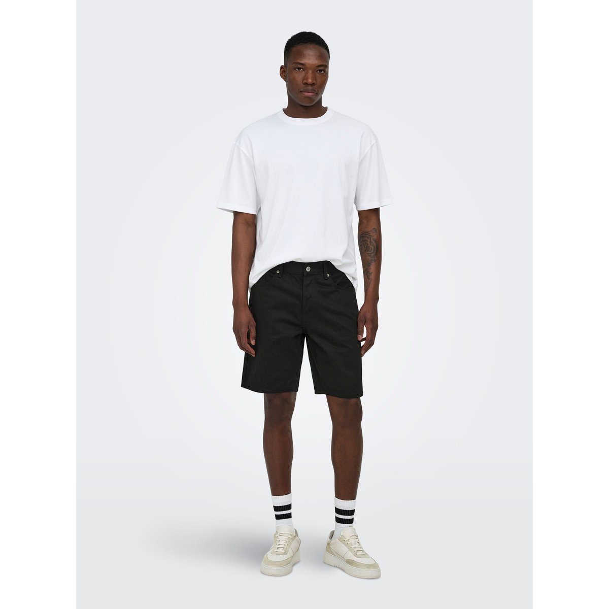 Short En Denim black denim 1, ONLY & SONS