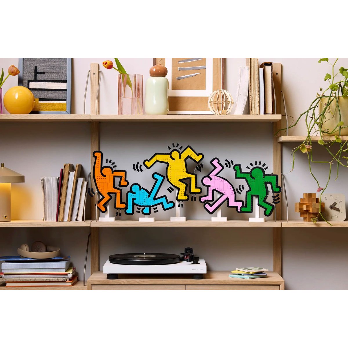 LEGO Art - Keith Haring : Les Figures Dansantes 31216 - Kit de Construction Créatif couleur unique, LEGO