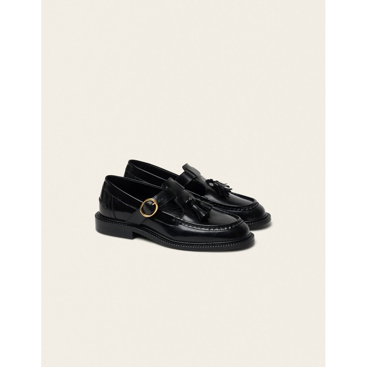 Derbies AYRO cuir box noir, ODAJE