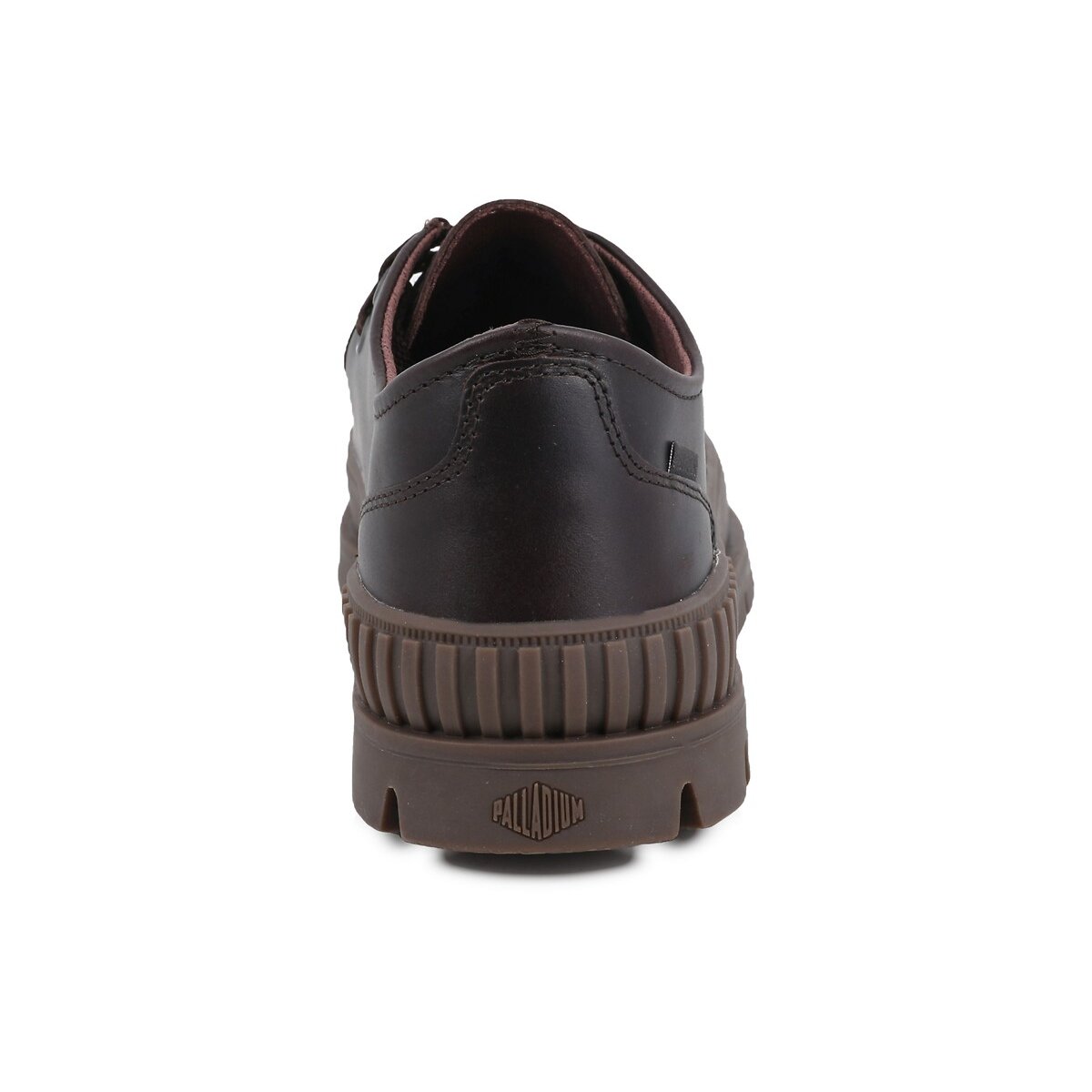 Mocassini con lacci in pelle, Pallashoxk Moc LTH marrone, PALLADIUM