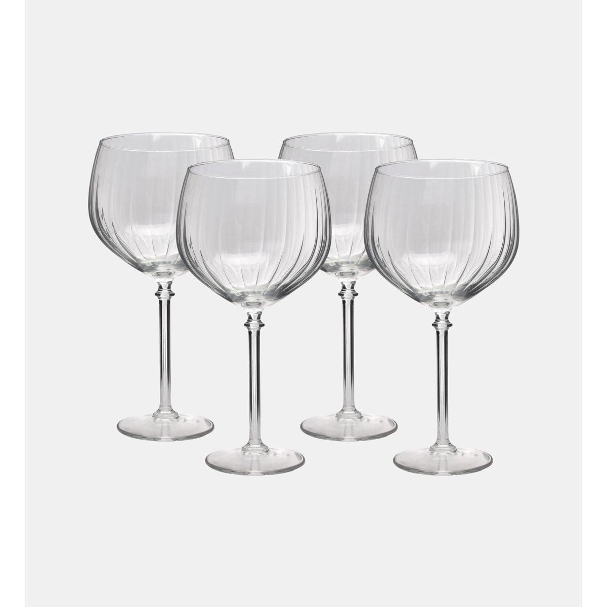Lot de 4 verres à pied transparent, BONBISTRO